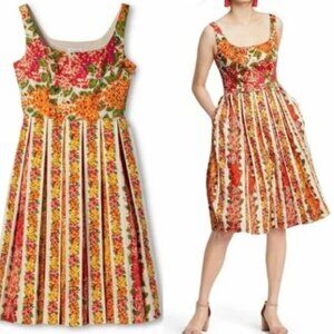 Isaac Mizrahi for Target size 16 Floral pleated sundress